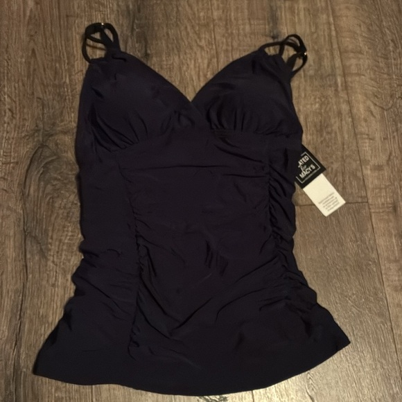 Calvin Klein Ruched Tankini Top - Picture 3 of 3